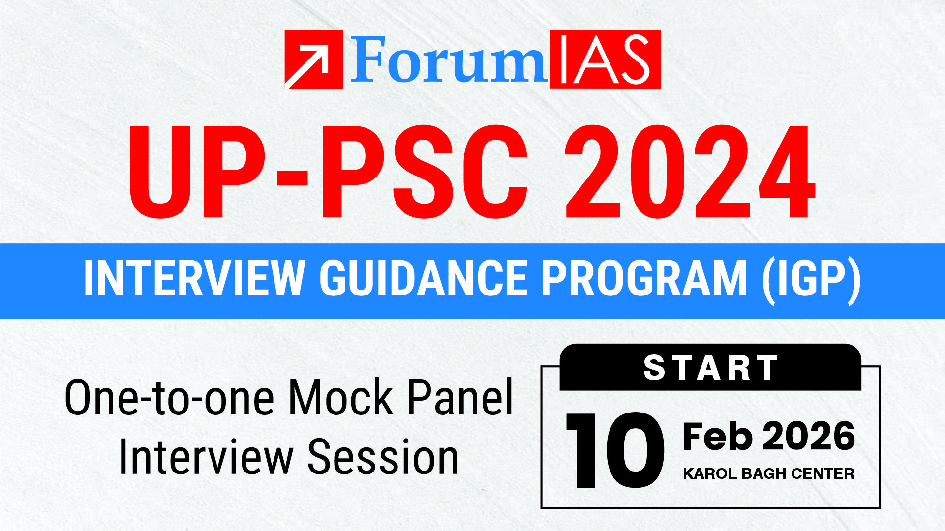 UPPSC 2024 Interview Guidance Program (IGP)